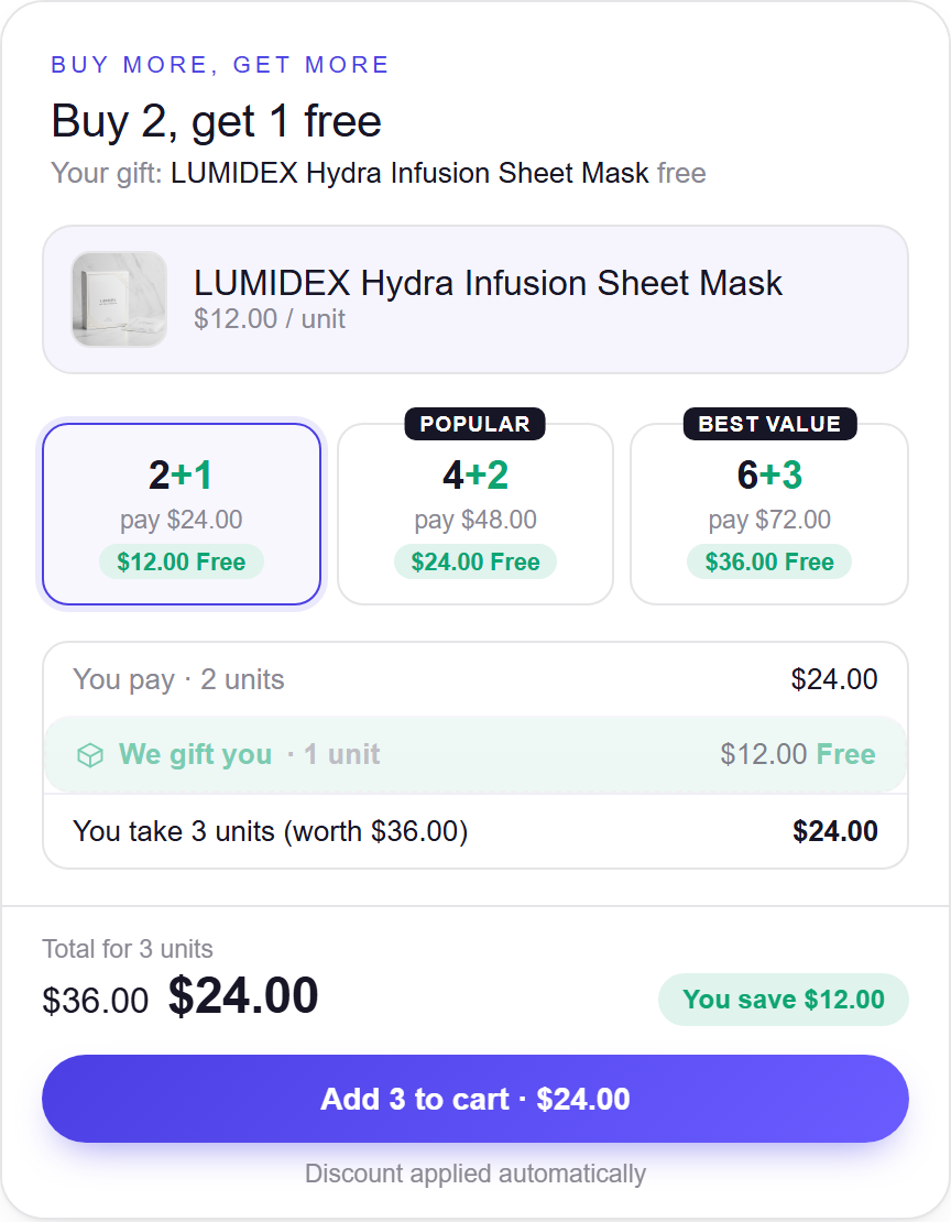 Compra X, llévate Y